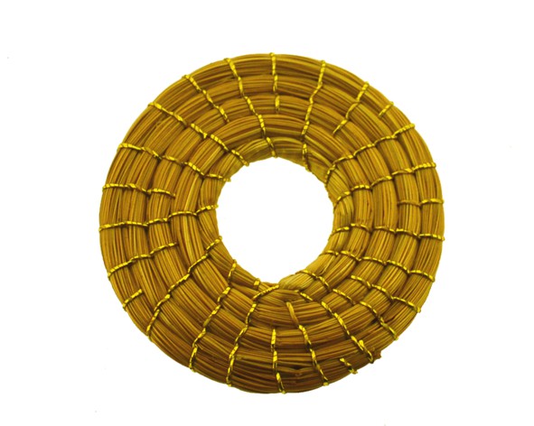 Argola capim dourado - 3 cm (un) CD-28